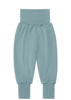 Wolle/Seide Baby-Hose bergblau