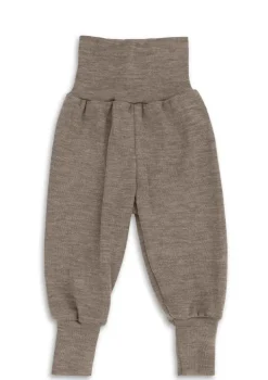 Wolle/Seide Baby-Hose walnuss