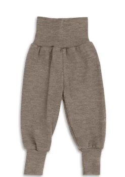 Wolle/Seide Baby-Hose walnuss