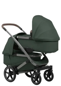 Zwillings-Kinderwagen-Set 'Geo5 Twin' Forest Green