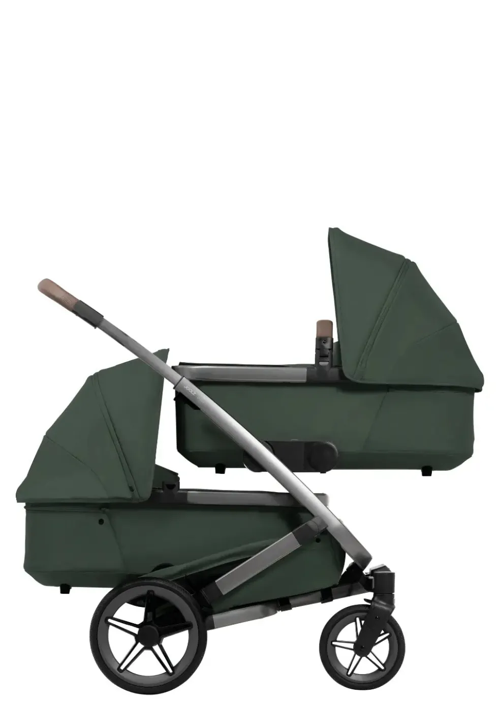 Zwillings-Kinderwagen-Set 'Geo5 Twin' Forest Green