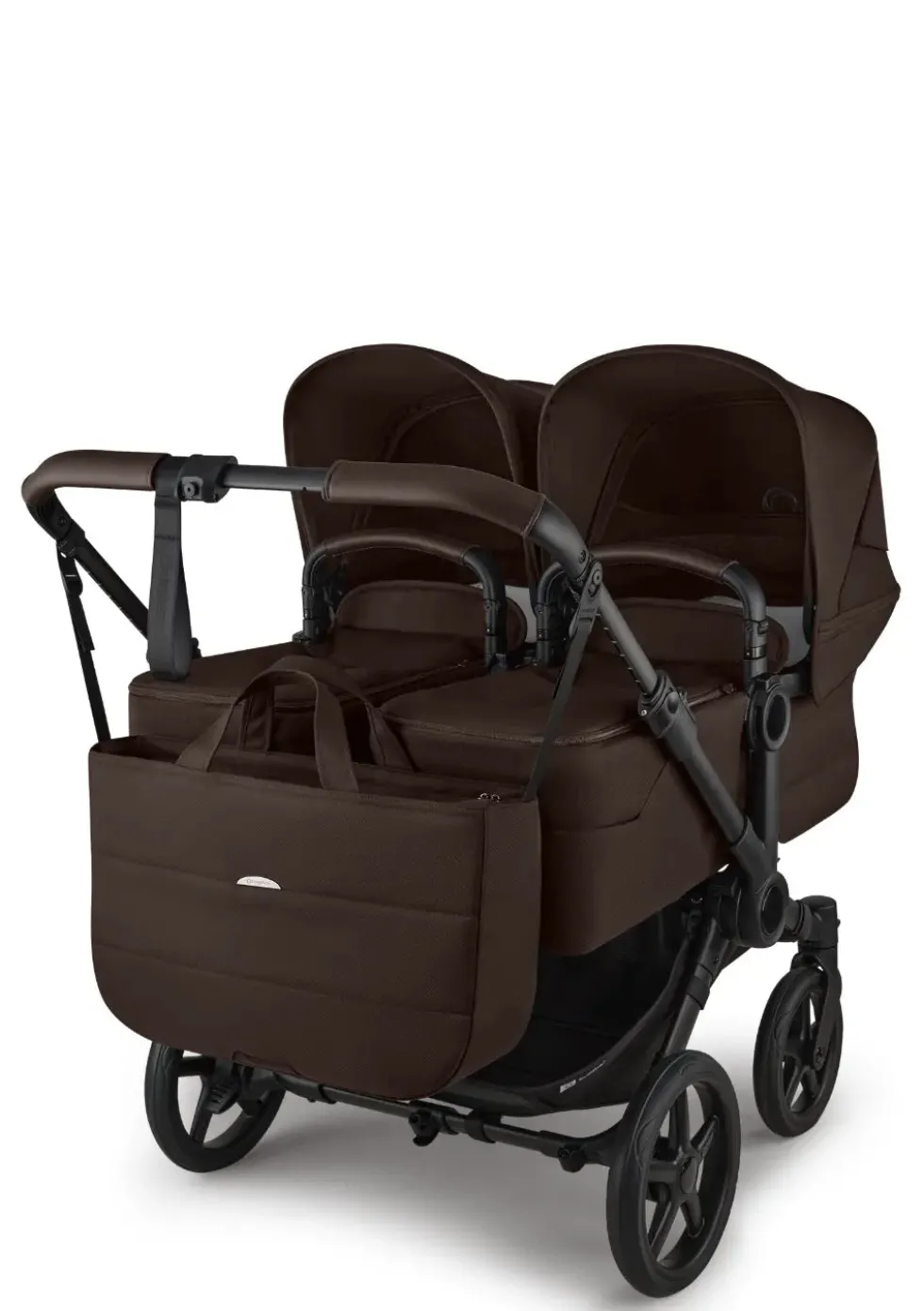 Zwillingswagen-Set 'Donkey 6 Twin' Cocoa Brown
